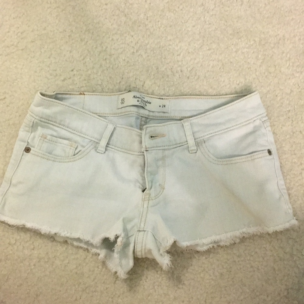 abercrombie jean shorts
